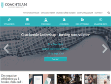 Tablet Screenshot of coachteam.no